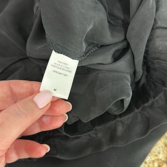 On The Road / Young Fabulous & Broke Satin Paperbag Pants Size M - Picture 7 of 11